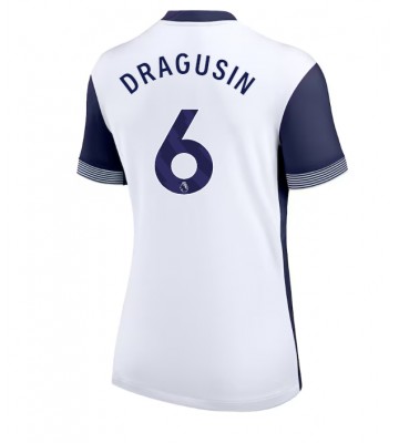 Tottenham Hotspur Radu Dragusin #6 Primera Equipación Mujer 2024-25 Manga Corta